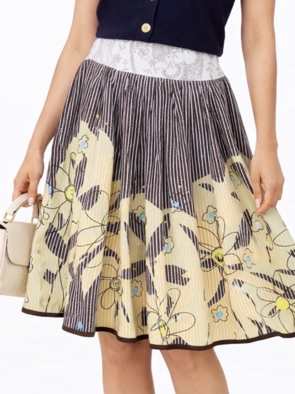 CAbi "Treasure" Floral Skirt
